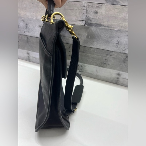 Vintage Coach Beekman Black Leather Briefcase Messenger Bag Corpcore 80s 90’s - Picture 10 of 16